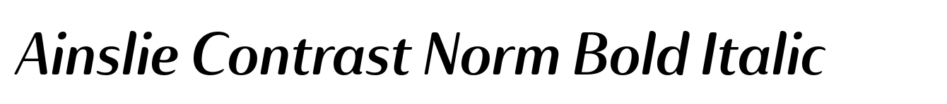 Ainslie Contrast Norm Bold Italic